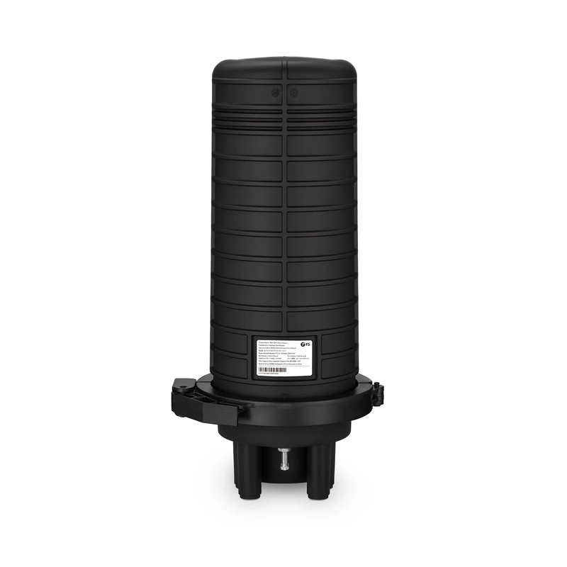 FyberOptix 144 Fibers 1In-4Out Dome Fiber Optic Splice Closure, Heat Shrink Seal, with 1 Pre-installed Fusion Splice Tray