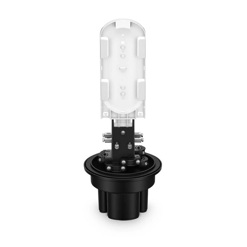 FyberOptix 144 Fibers 1In-4Out Dome Fiber Optic Splice Closure, Heat Shrink Seal, with 1 Pre-installed Fusion Splice Tray