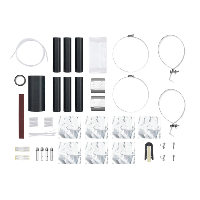 FyberOptix 240 Fibers 1In-6Out Dome Fiber Optic Splice Closure, Heat Shrink Seal, with 1 Pre-installed Fusion Splice Tray