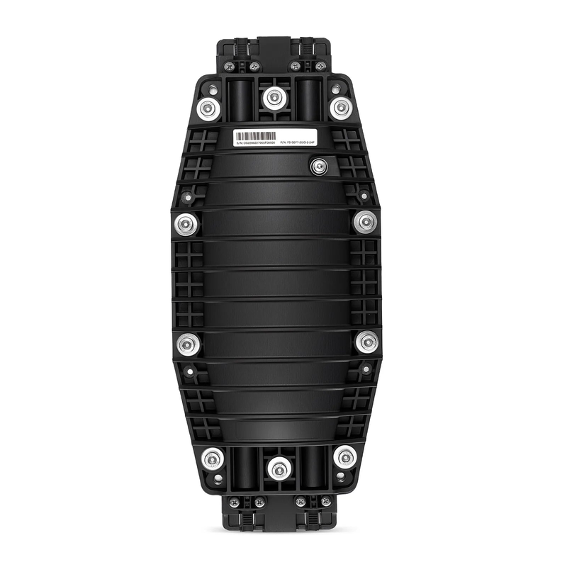 FyberOptix 48 Fibers 2In-2Out In-Line Fiber Optic Splice Closure, Mechanical Seal, with 1 Pre-installed Fusion Splice Tray