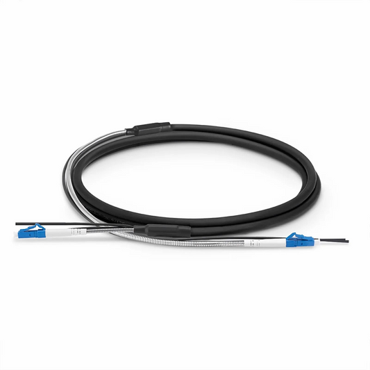 FyberOptix 30m (98ft) LC UPC to LC UPC Simplex OS2 Single Mode 7.0mm LSZH FTTA Outdoor Fiber Patch Cable for Base Station