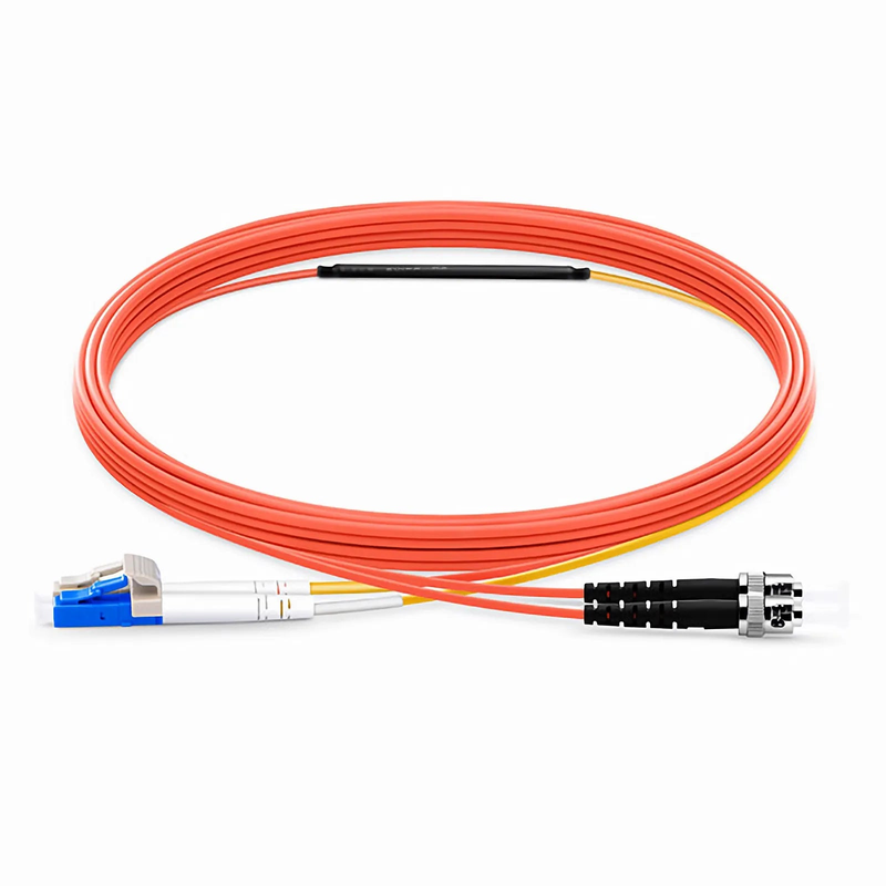 FyberOptix 2m (7ft) LC to ST OM2 Mode Conditioning Riser (OFNR) Fiber Optic Patch Cable