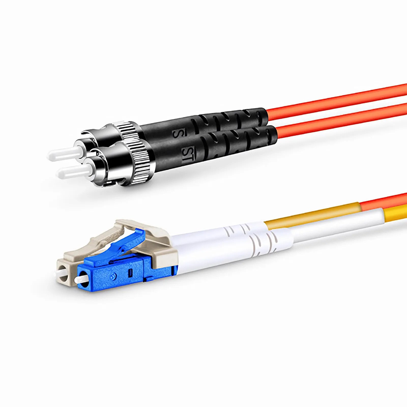 FyberOptix 2m (7ft) LC to ST OM2 Mode Conditioning Riser (OFNR) Fiber Optic Patch Cable