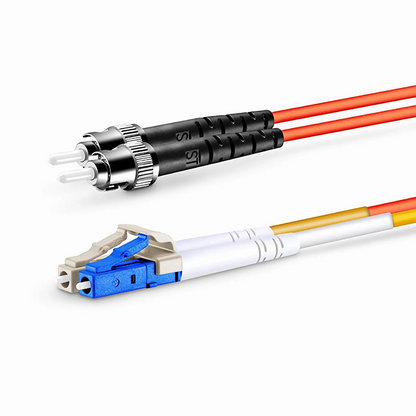 FyberOptix 2m (7ft) LC to ST OM2 Mode Conditioning Riser (OFNR) Fiber Optic Patch Cable