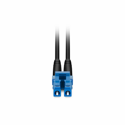FyberOptix 5m (16ft) Industrial Armored Fiber Patch Cable, LC UPC to LC UPC, Duplex, 2 Fibers, Single Mode (OS2), TPU