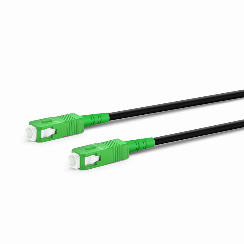 FyberOptix 15m (49ft) Industrial Armored Fiber Patch Cable, SC APC to SC APC, Simplex, 1 Fiber, Single Mode (OS2), TPU