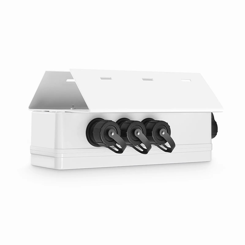 FyberOptix FTTA Waterproof MTP-12 to 6 x LC Duplex OS2 Fiber Optical Distribution Box with Pole Mounting Brackets