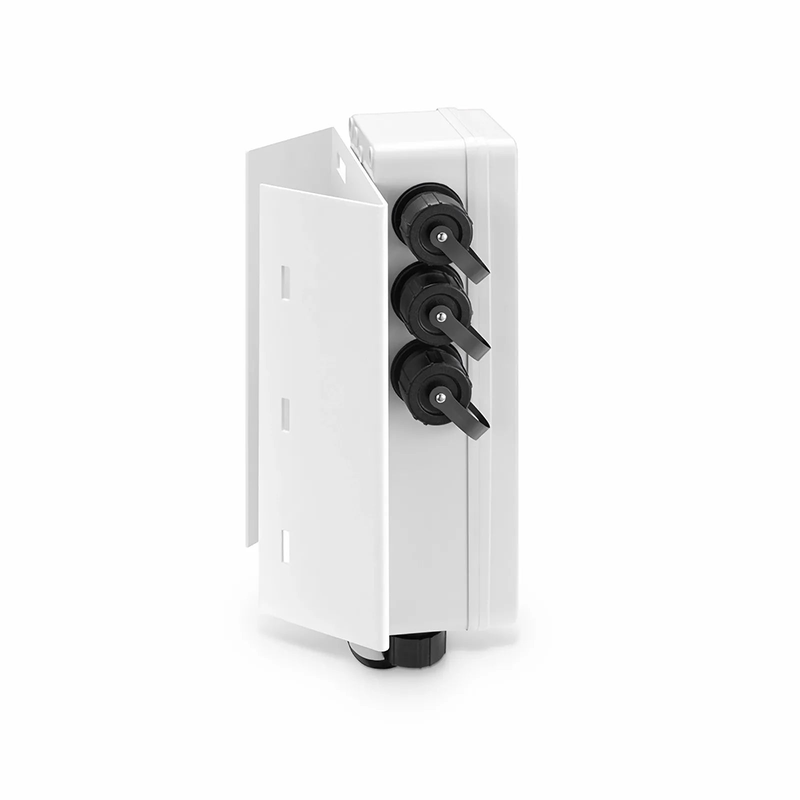 FyberOptix FTTA Waterproof MTP-12 to 6 x LC Duplex OS2 Fiber Optical Distribution Box with Pole Mounting Brackets