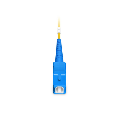 FyberOptix 300m (984ft) Hybrid Fiber and Power Cable, Indoor, Plenum (OFNP), Single Mode (OS2), 2 Fibers, Tight-Buffered, LC UPC Simplex to SC UPC Simplex, 2 Conductors 12AWG