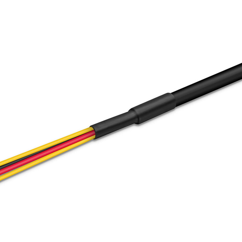 FyberOptix 300m (984ft) Hybrid Fiber and Power Cable, Indoor, Plenum (OFNP), Single Mode (OS2), 2 Fibers, Tight-Buffered, LC UPC Simplex to SC UPC Simplex, 2 Conductors 12AWG