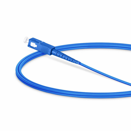 FyberOptix 1m (3ft) Armored Fiber Patch Cable, 1 Fiber, SC UPC Simplex to SC UPC Simplex, Single Mode (OS2), Riser (OFCR), 3.0mm, Blue