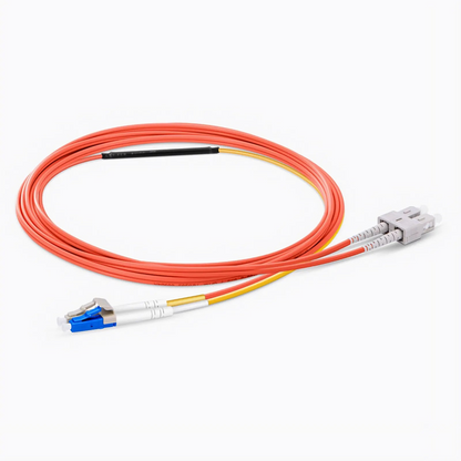 FyberOptix 2m (7ft) LC to SC OM2 Mode Conditioning Riser (OFNR) Fiber Optic Patch Cable