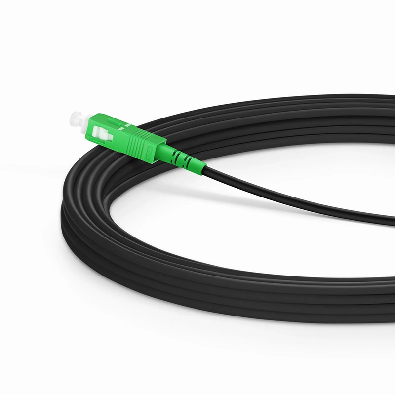FyberOptix 5m (16ft) Industrial Armored Fiber Patch Cable, SC APC to SC APC, Simplex, 1 Fiber, Single Mode (OS2), TPU