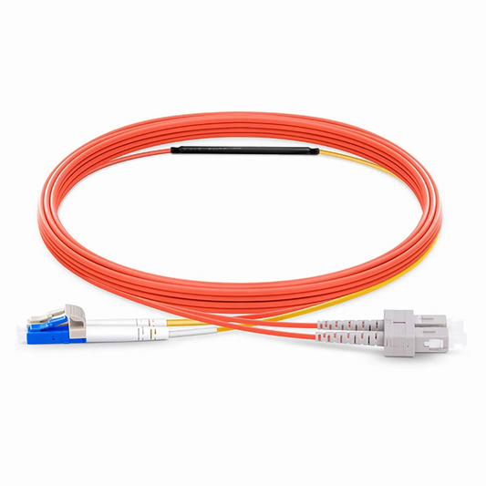 FyberOptix 1m (3ft) LC to SC OM1 Mode Conditioning Riser (OFNR) Fiber Optic Patch Cable