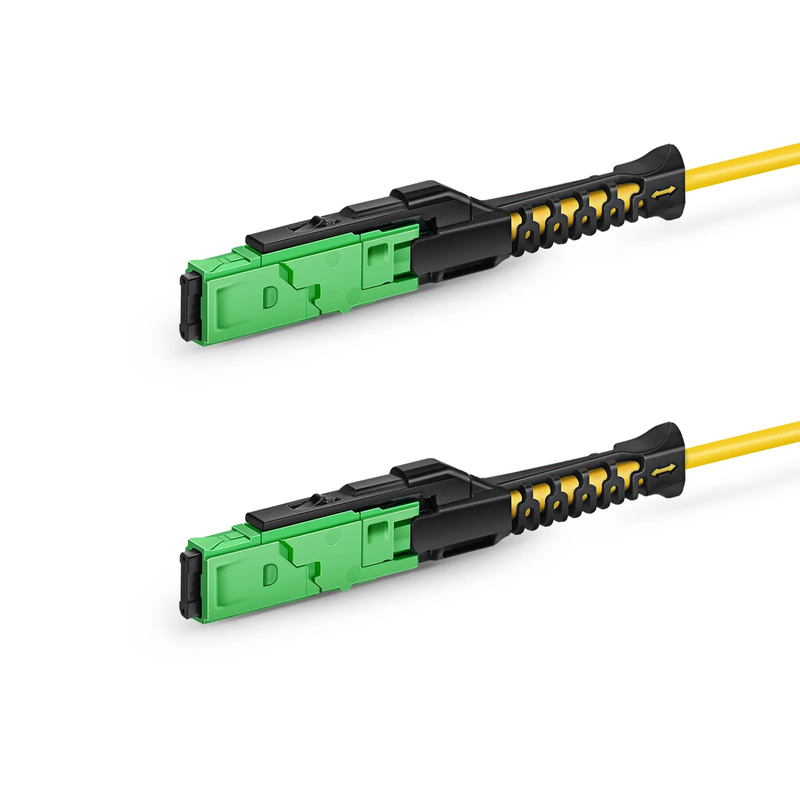 FyberOptix 1m (3ft) MMC Jumper, MMC-16 APC (Female) to MMC-16 APC (Female), 16 Fibers, Single Mode (OS2), Plenum (OFNP), 0.35dB Max, Jumper Polarity, Yellow