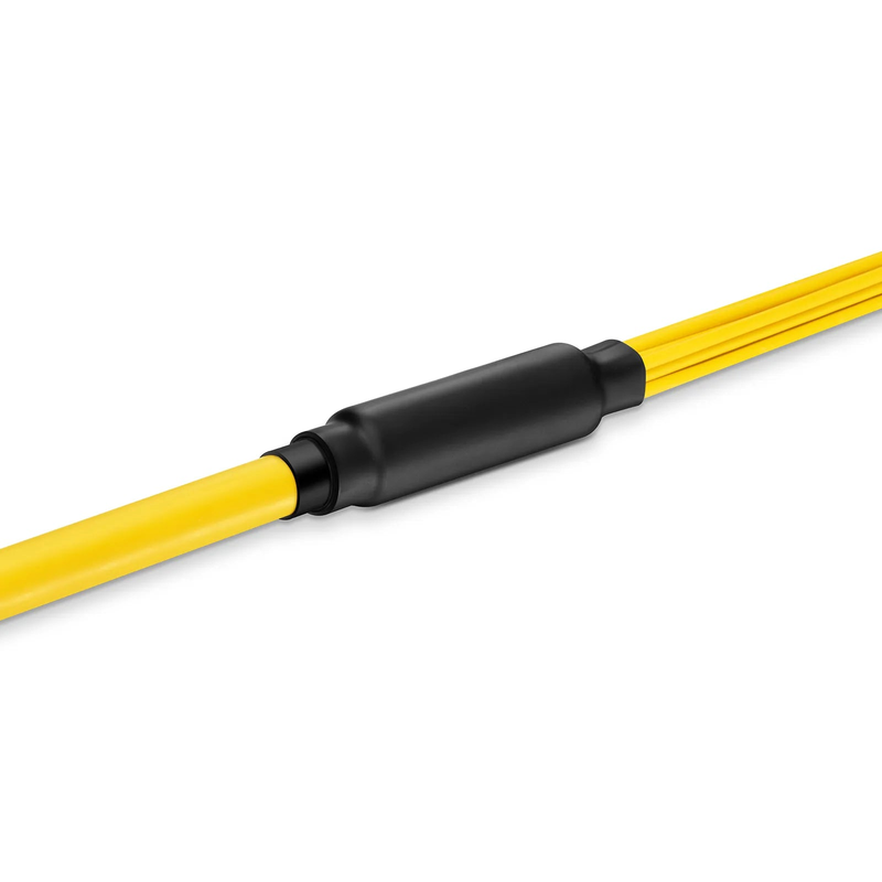 FyberOptix 30m (98ft) MTPÂ® Pigtail Trunk Cable, MTP-12Â® APC (Female) to Unterminated, 144 Fibers, Single Mode (OS2), LSZH, 0.35dB Max, Double Jacket, Yellow