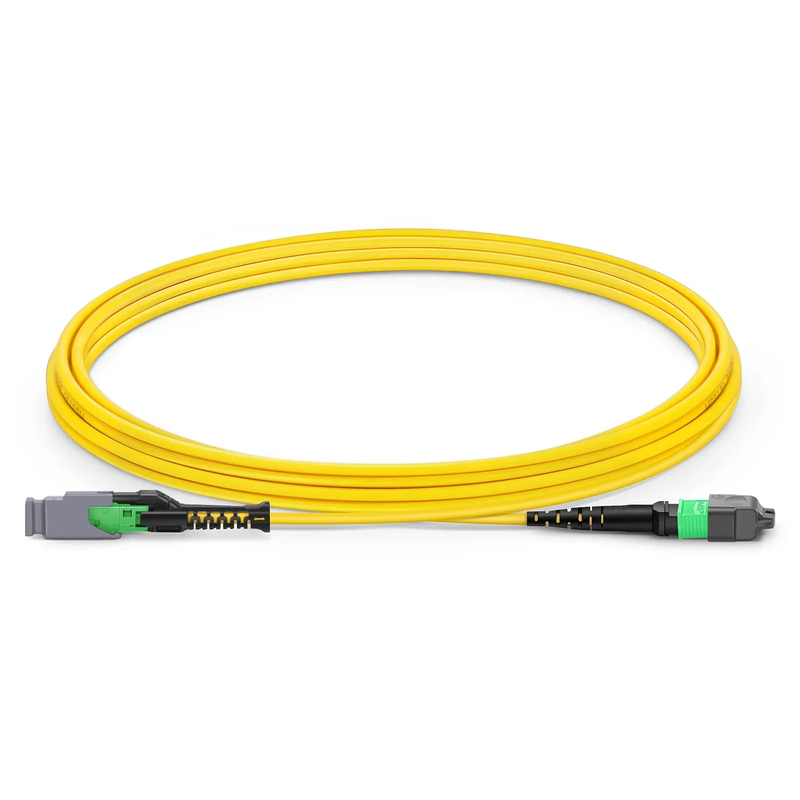 FyberOptix 3m (10ft) MMC Jumper, MMC-16 APC (Female) to MTPÂ®-16 APC (Female), 16 Fibers, Single Mode (OS2), Plenum (OFNP), 0.35dB Max, Jumper Polarity, Yellow