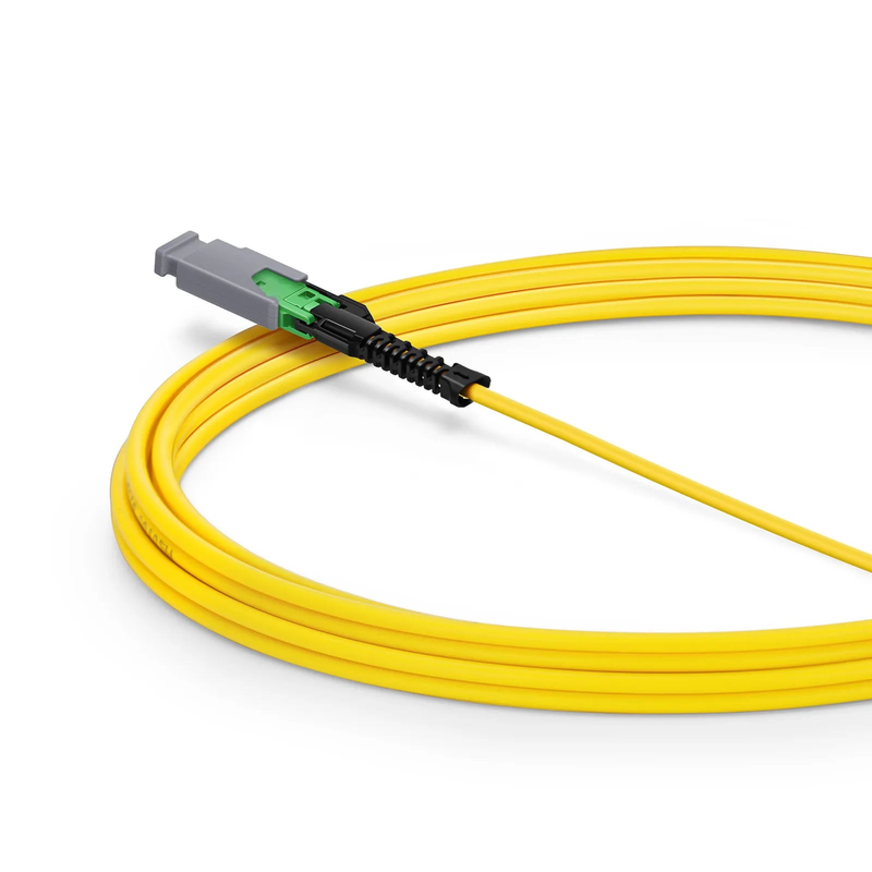 FyberOptix 3m (10ft) MMC Jumper, MMC-16 APC (Female) to MTPÂ®-16 APC (Female), 16 Fibers, Single Mode (OS2), Plenum (OFNP), 0.35dB Max, Jumper Polarity, Yellow