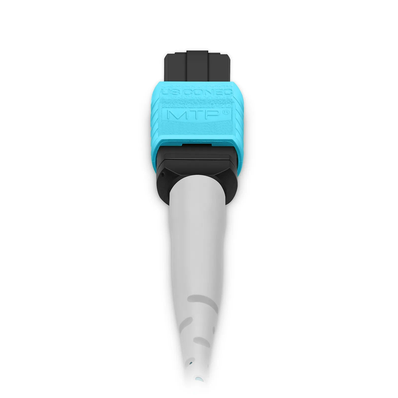 FyberOptix 30m (98ft) MTPÂ® Trunk Cable, MTPÂ®-8 UPC (Male) to MTPÂ®-8 UPC (Male), 32 Fibers, Multimode (OM3), Plenum (OFNP), 0.20dB Max, Type B, Double Jacket, Aqua