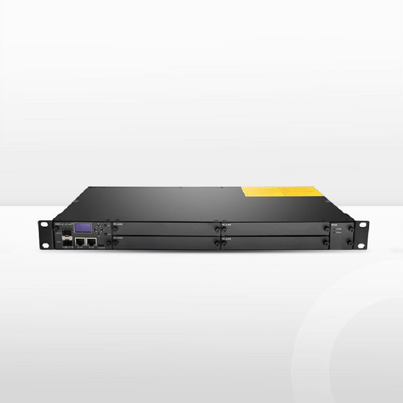 FyberOptix FMT04-CH1U, 4 Slots 1U Managed Chassis Unloaded Platform, Redundant AC PSUs, Support SNMP Network Management