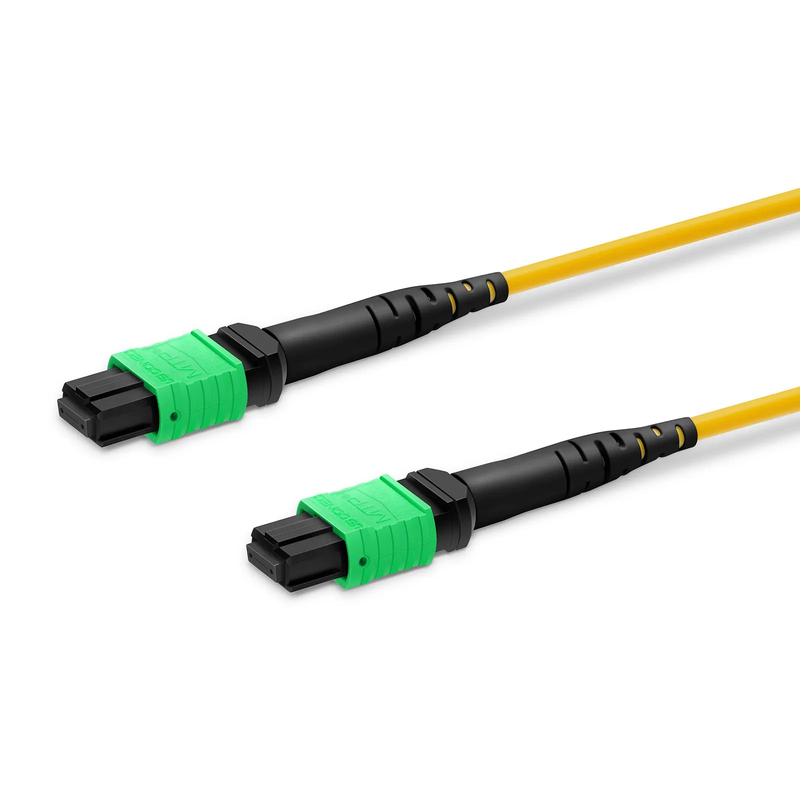 FyberOptix 5m (16ft) MTPÂ® Trunk Cable, MTPÂ®-12 APC (Female) to MTPÂ®-12 APC (Female), 144 Fibers, Single Mode (OS2), Plenum (OFNP), 0.35dB Max, Type B, Double Jacket, Yellow