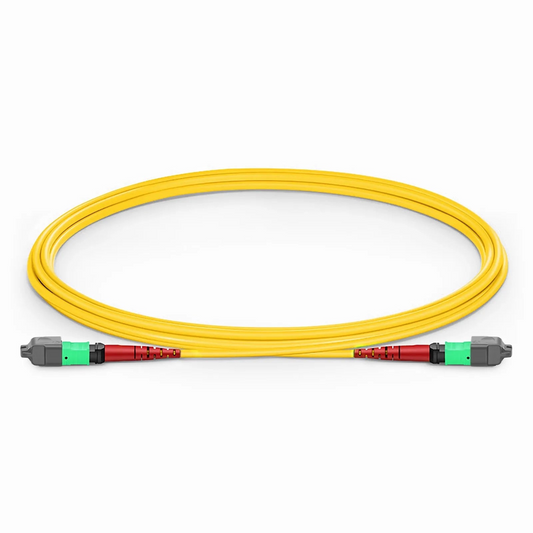 FyberOptix 2m (7ft) MTPÂ® Jumper, MTPÂ®-24 APC (Female) to MTPÂ®-24 APC (Female), 24 Fibers, Single Mode (OS2), Plenum (OFNP), 0.35dB Max, Type A, Yellow