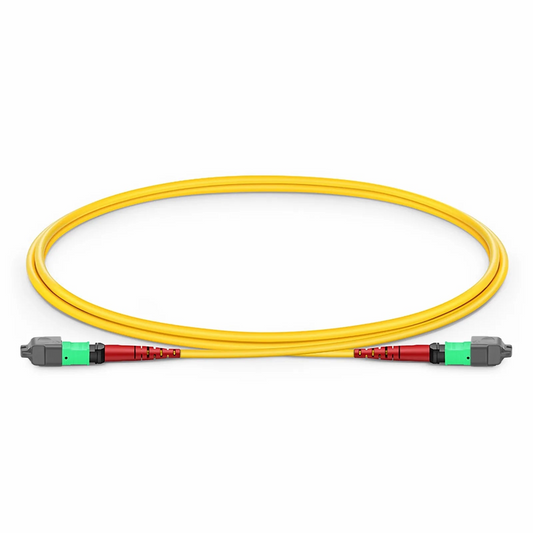 FyberOptix 1m (3ft) MTPÂ® Jumper, MTPÂ®-24 APC (Female) to MTPÂ®-24 APC (Female), 24 Fibers, Single Mode (OS2), Plenum (OFNP), 0.35dB Max, Type A, Yellow
