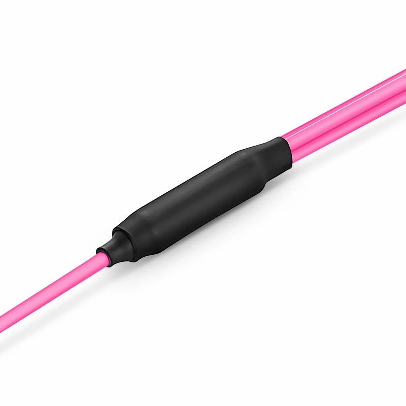 FyberOptix 2m (7ft) MTPÂ® Breakout Cable, MTPÂ®-24 UPC (Female) to 3 x MTPÂ®-8 UPC (Female), 24 Fibers, Multimode (OM4), Plenum (OFNP), 0.35dB Max, Type B, Magenta