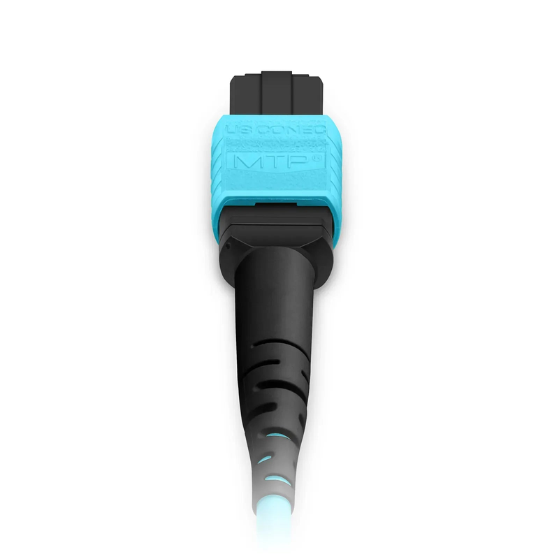 FyberOptix 5m (16ft) MTPÂ® Jumper, MTPÂ®-12 UPC (Female) to MTPÂ®-12 UPC (Female), 12 Fibers, Multimode (OM3), Plenum (OFNP), 0.35dB Max, Type B, Aqua