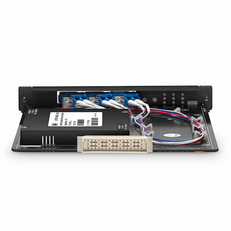 FyberOptix FSBR-1x2, Customized 1 x 2 Single Fiber DWDM Splitter Red/Blue C-band Filter
