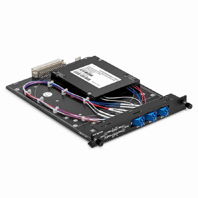 FyberOptix FSBR-1x2, Customized 1 x 2 Single Fiber DWDM Splitter Red/Blue C-band Filter