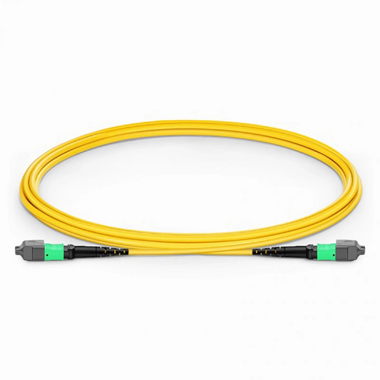 FyberOptix 2m (7ft) MTPÂ® Jumper, MTPÂ®-16 APC (Female) to MTPÂ®-16 APC (Female), 16 Fibers, Single Mode (OS2), Plenum (OFNP), 0.35dB Max, Crossover, Yellow
