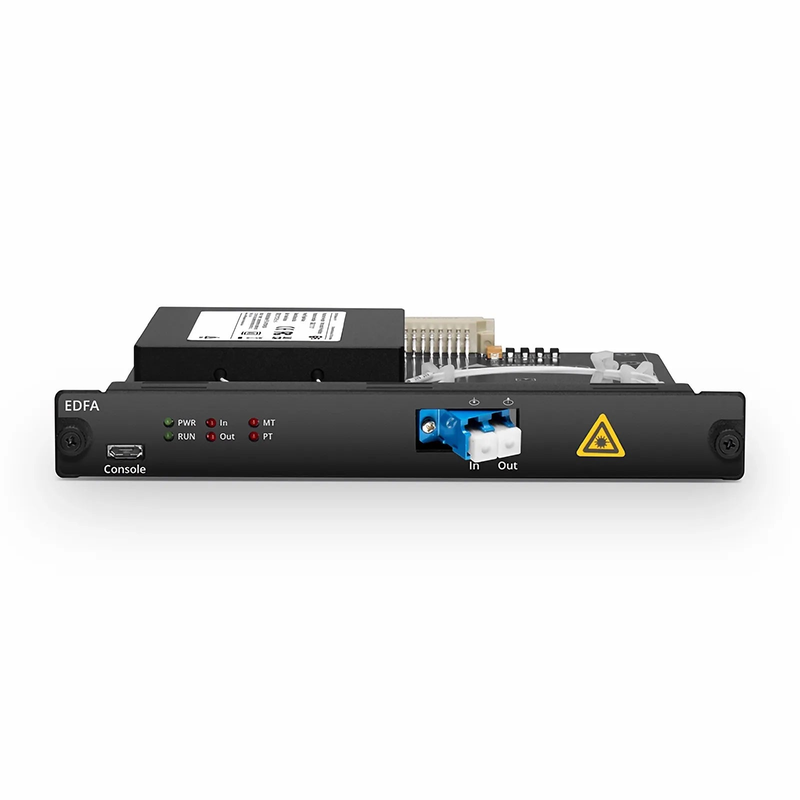 FyberOptix FMT20PA-EDFA, 20dB Gain C-band DWDM EDFA Pre-Amplifier for FMT Managed Chassis, 13dBm Output