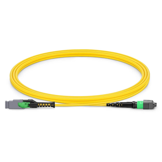 FyberOptix 2m (7ft) MMC Jumper, MMC-16 APC (Female) to MTPÂ®-16 APC (Female), 16 Fibers, Single Mode (OS2), Plenum (OFNP), 0.35dB Max, Jumper Polarity, Yellow