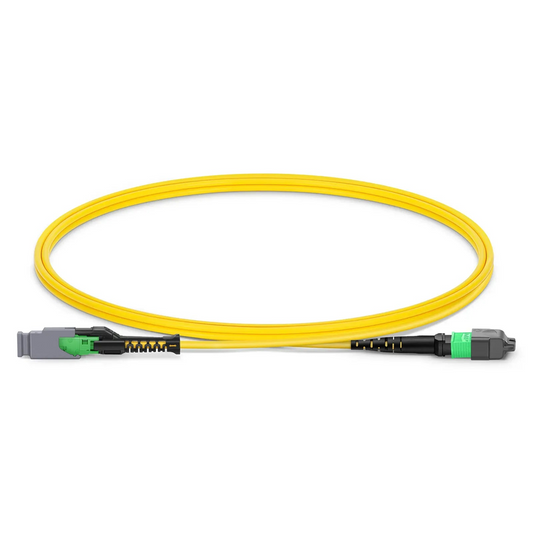 FyberOptix 1m (3ft) MMC Jumper, MMC-16 APC (Female) to MTPÂ®-16 APC (Female), 16 Fibers, Single Mode (OS2), Plenum (OFNP), 0.35dB Max, Jumper Polarity, Yellow