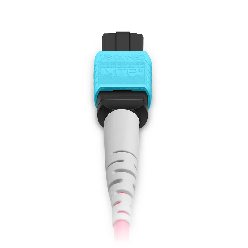 FyberOptix 5m (16ft) MTPÂ® Breakout Cable, MTPÂ®-16 APC (Female) to 2 x MTPÂ®-8 UPC (Female), 16 Fibers, Multimode (OM4), Plenum (OFNP), 0.35dB Max, Crossover, Magenta
