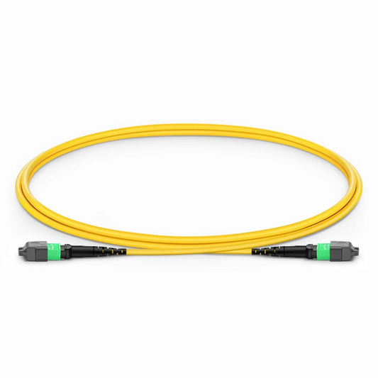 FyberOptix 1m (3ft) MTPÂ® Jumper, MTPÂ®-16 APC (Female) to MTPÂ®-16 APC (Female), 16 Fibers, Single Mode (OS2), Dual Rated (OFNR/LSZH), 0.35dB Max, Crossover, Yellow
