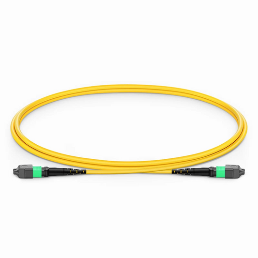FyberOptix 1m (3ft) MTPÂ® Jumper, MTPÂ®-16 APC (Female) to MTPÂ®-16 APC (Female), 16 Fibers, Single Mode (OS2), Plenum (OFNP), 0.35dB Max, Crossover, Yellow