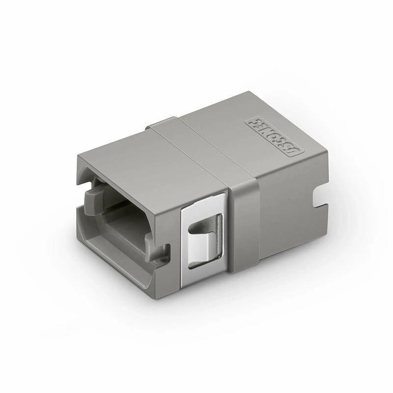 FyberOptix US Conec MTP®/MPO-8/12/24 Grey Fiber Optic Adapter/Coupler without Flange, Key Up to Up