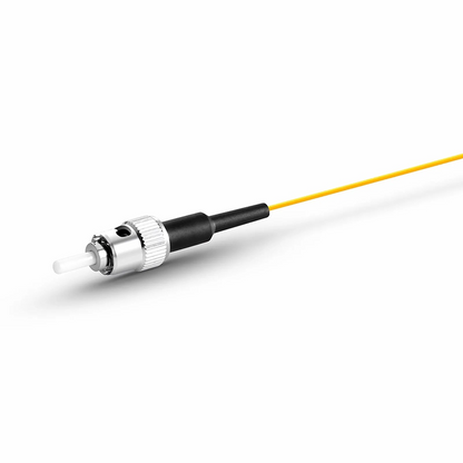FyberOptix 2m (7ft) Fiber Pigtail, ST UPC to Unterminated, Simplex, OS2 Single Mode, PVC (Unrated), 0.9mm, Yellow