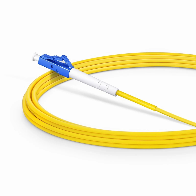 FyberOptix 3m (10ft) Fiber Patch Cable, 1 Fiber, LC UPC Simplex to SC APC Simplex, Single Mode (OS2), Riser (OFNR), 2.0mm, Tight-Buffered, Yellow, 10 Pcs/Pack