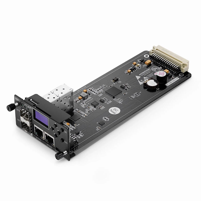 FyberOptix FMT-MNG-S, Network Management Unit for FMT 1U, 2U and 4U Managed Chassis, , 2 x 100Base-X SFP Ports, 2 x 10/100Base-T RJ45 Ports