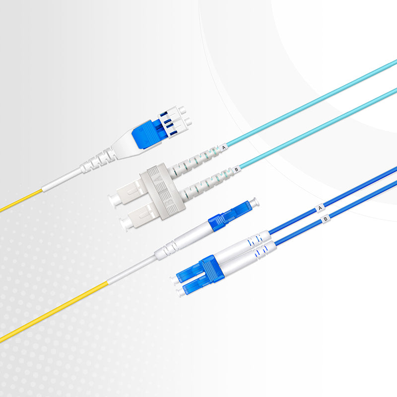 FyberOptix 30m (98ft) Fiber Patch Cable, 2 Fibers, LC UPC Duplex to LC UPC Duplex Flat Clip with Push-Pull Boot Uniboot, Single Mode (OS2), Riser (OFNR), 2.0mm, Yellow