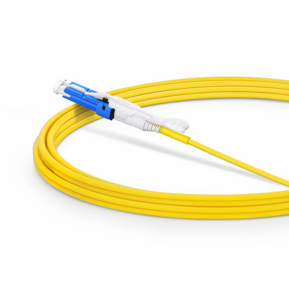 FyberOptix 3m (10ft) Fiber Patch Cable, 2 Fibers, CSA UPC Duplex to CSA UPC Duplex Uniboot, Single Mode (OS2), Riser (OFNR), 2.0mm, Yellow, for 200/400G Network Connection