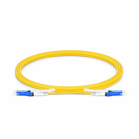 FyberOptix 2m (7ft) Fiber Patch Cable, 2 Fibers, CSâ„¢ UPC Duplex to CSâ„¢ UPC Duplex Uniboot, Single Mode (OS2), Riser (OFNR), 2.0mm, Yellow, for 200/400G Network Connection