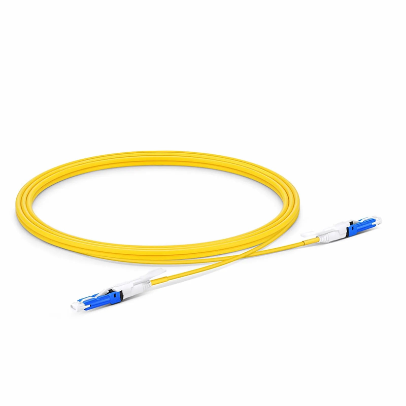 FyberOptix 2m (7ft) Fiber Patch Cable, 2 Fibers, CSâ„¢ UPC Duplex to CSâ„¢ UPC Duplex Uniboot, Single Mode (OS2), Riser (OFNR), 2.0mm, Yellow, for 200/400G Network Connection