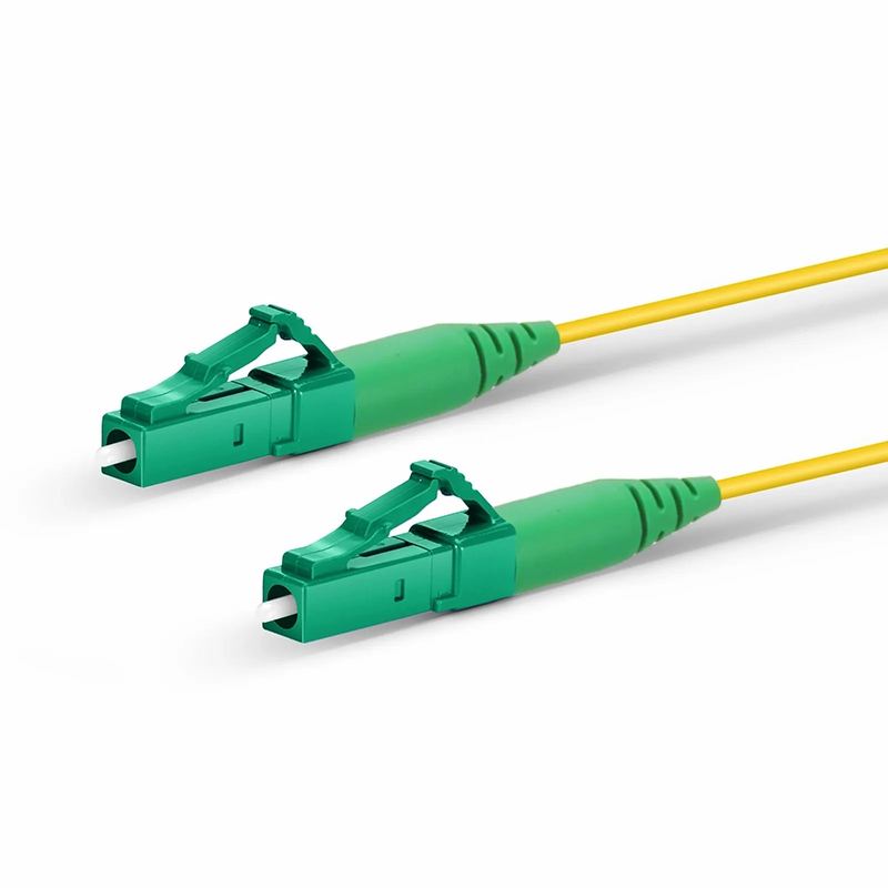 FyberOptix 2m (7ft) Fiber Patch Cable, 1 Fiber, LC APC Simplex to LC APC Simplex, Single Mode (OS2), Riser (OFNR), 1.2mm, Tight-Buffered, Yellow