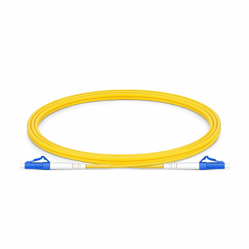 FyberOptix 2m (7ft) Fiber Patch Cable, 1 Fiber, LC UPC Simplex to LC UPC Simplex, Single Mode (OS2), Riser (OFNR), 2.0mm, Tight-Buffered, Yellow, 10 Pcs/Pack