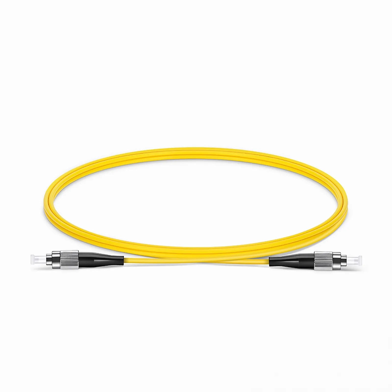 FyberOptix 1m (3ft) Fiber Patch Cable, 1 Fiber, FC UPC Simplex to FC UPC Simplex, Single Mode (OS2), Riser (OFNR), 2.0mm, Tight-Buffered, Yellow