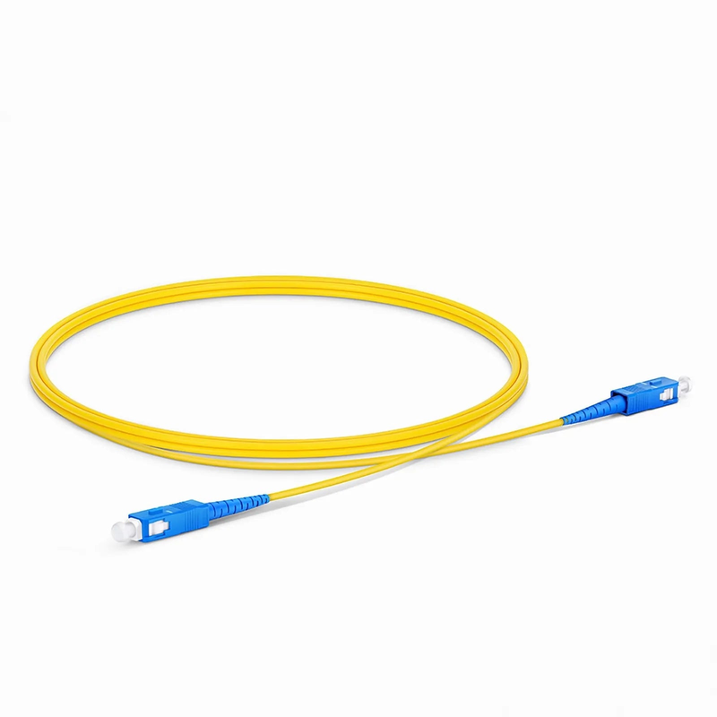 FyberOptix 1m (3ft) Fiber Patch Cable, 1 Fiber, SC UPC Simplex to SC UPC Simplex, Single Mode (OS2), Riser (OFNR), 2.0mm, Tight-Buffered, Yellow